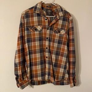 H&M L.O.G.G fitted plaid button up